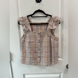 Madewell - Plaid Tank - Medium